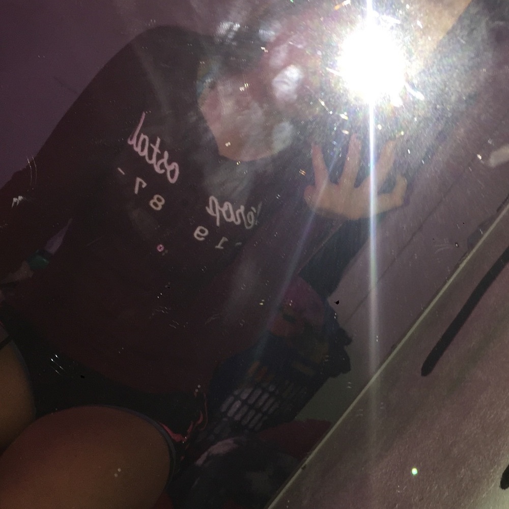 red long sleeved tee